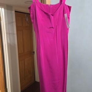 JAYGODFREY Vibrant Pink Midi Dress